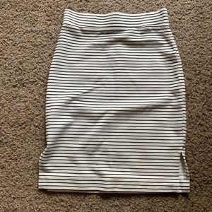 Ann Taylor Bodycon Striped Skirt